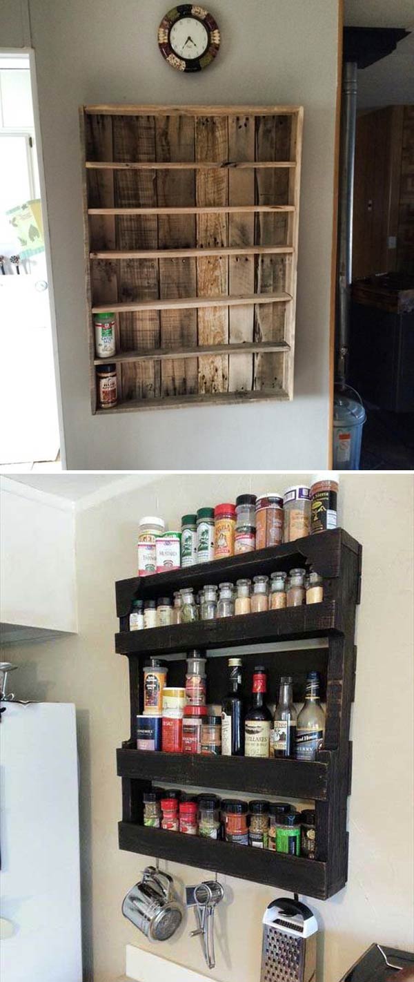 pallet spice rack