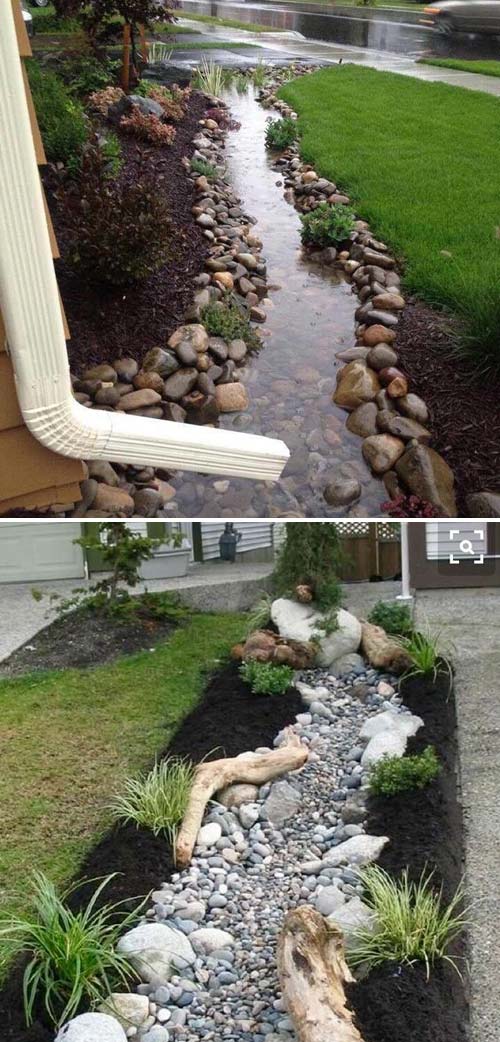 Fun and Useful Downspout Landscaping Ideas Downspout Landscaping Ideas 1