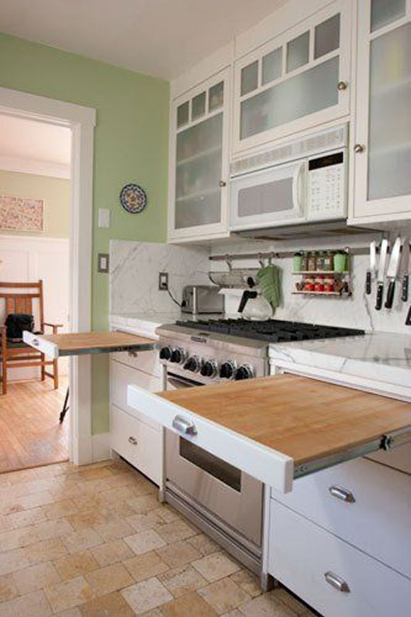 Top 26 Awesome Ideas to Use Narrow or Dead Space in Kitchen Hack Narrow Kitchen Space 14
