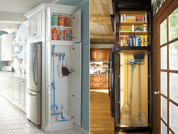 Top 26 Awesome Ideas to Use Narrow or Dead Space in Kitchen Hack Narrow Kitchen Space 18