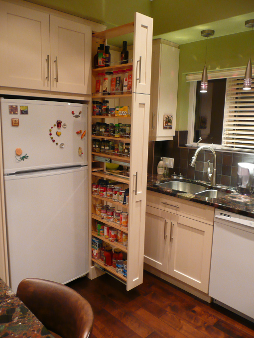 Top 26 Awesome Ideas to Use Narrow or Dead Space in Kitchen Hack Narrow Kitchen Space 5 1