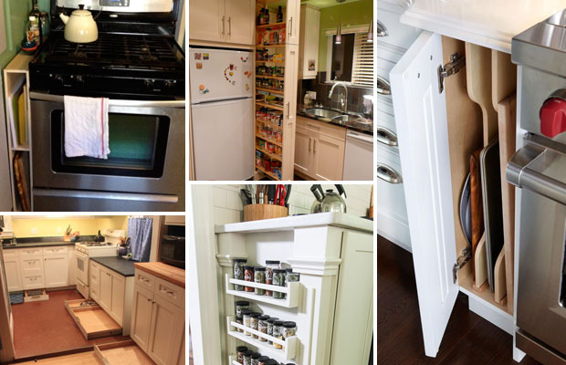 Hack Narrow Kitchen Space