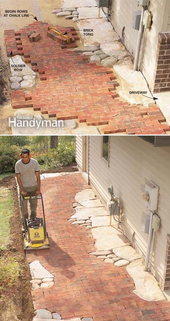 Brick Landscaping Ideas to Increase the Beauty of Homes Outdoor Create Landscapes With Pattern Bricks 9