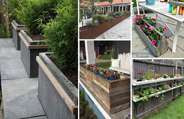 Diy Long Planter To Beauty Home
