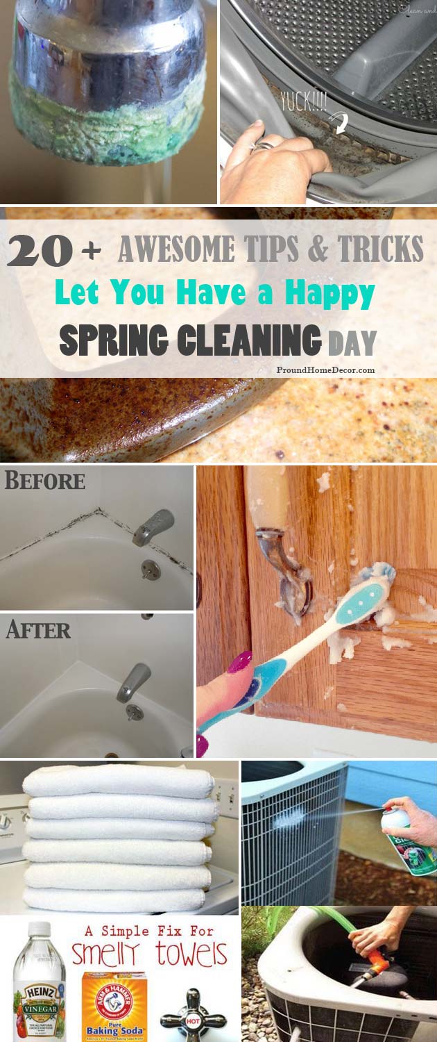 Awesome Tips and Tricks Let You Have a Happy Spring Cleaning Day Spring Cleaning Hacks 22