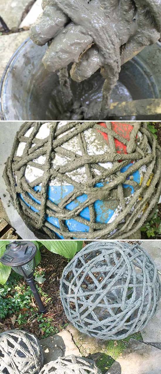 Diy Garden Globe Ball Ideas 12