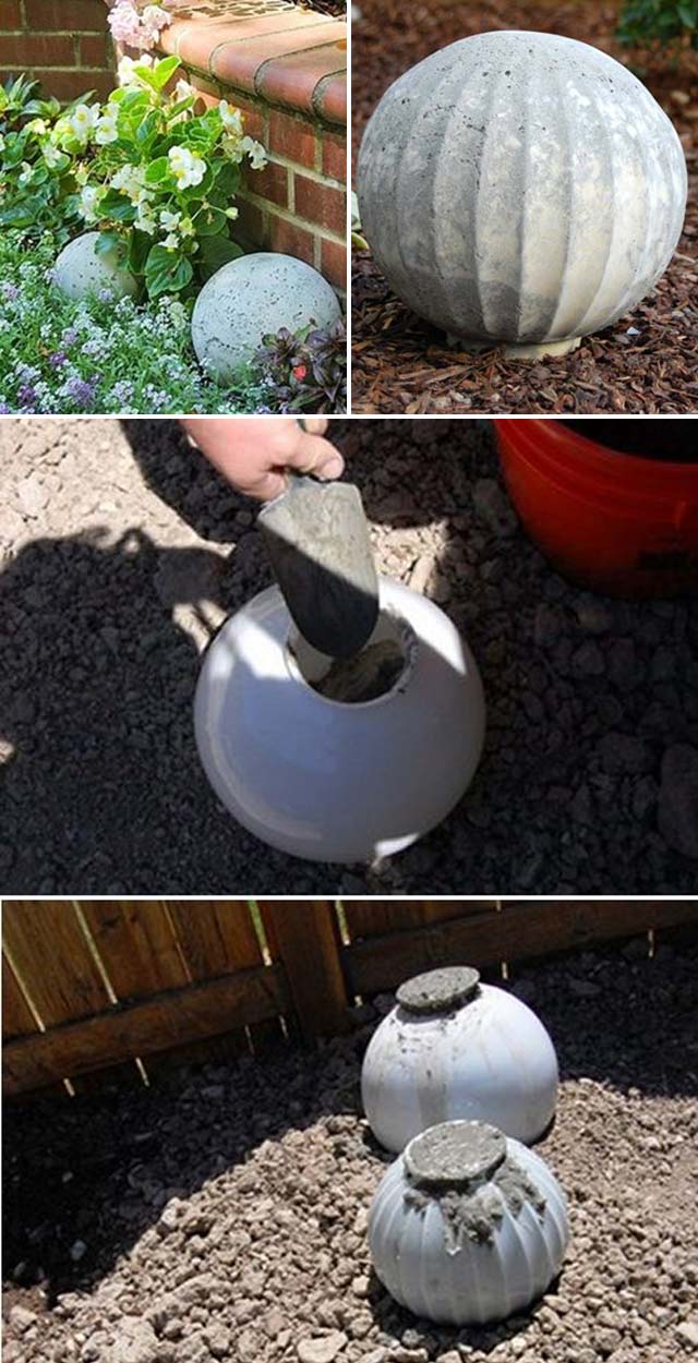 Diy Garden Globe Ball Ideas 5