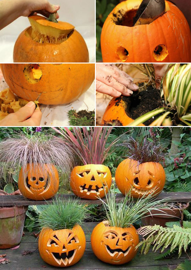 13 Ideas to Make Creepy DIY Halloween Planters DIY Scary Planter For This Halloween 13