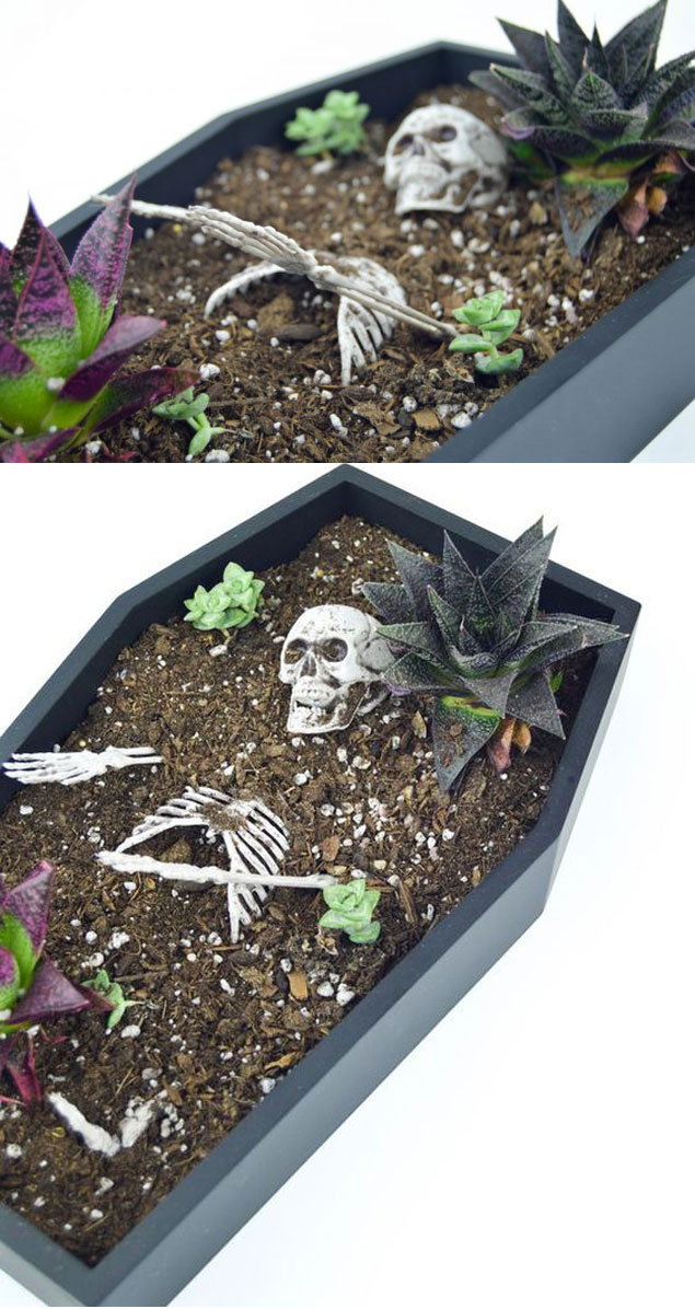 13 Ideas to Make Creepy DIY Halloween Planters DIY Scary Planter For This Halloween 2