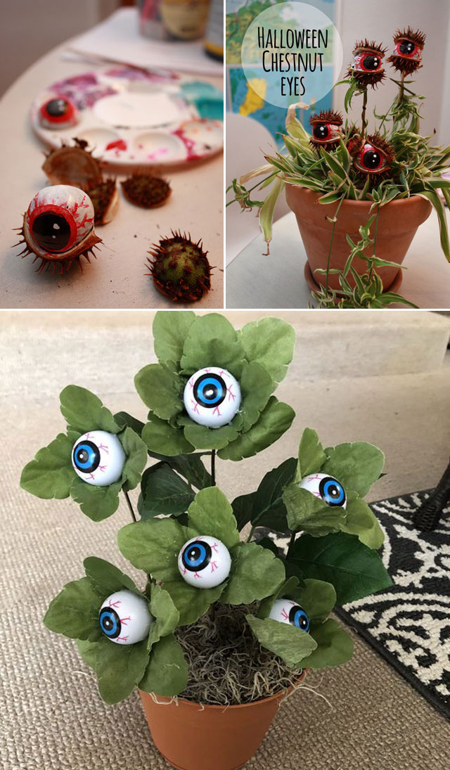 13 Ideas to Make Creepy DIY Halloween Planters DIY Scary Planter For This Halloween 3