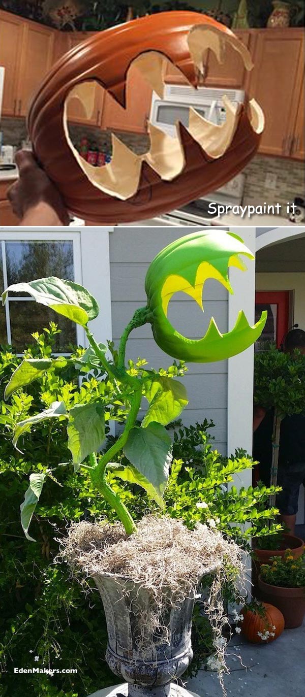 13 Ideas to Make Creepy DIY Halloween Planters DIY Scary Planter For This Halloween 6