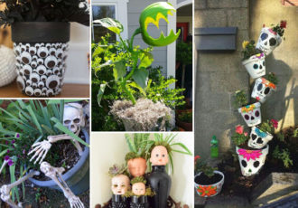 DIY Scary Planter For This Halloween Feature 1 330x230