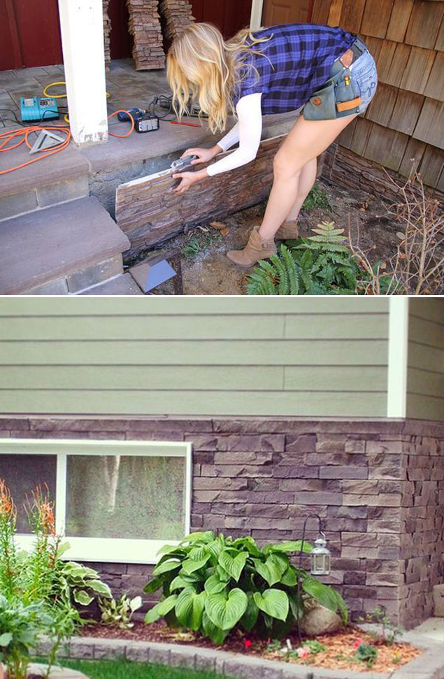 18 Creative Ideas to Cover Your Ugly Foundation Ideas Hide The Ugly Foundation 6