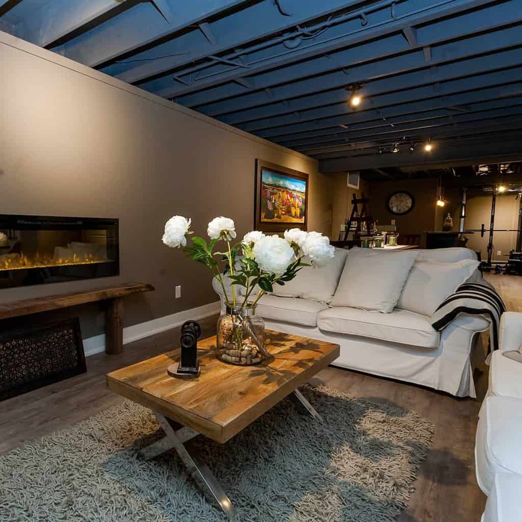 Best 24 Low Basement Ceiling Ideas Low Basement Ceiling Ideas 20