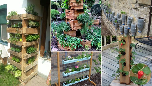 Diy Ideas To Build A Vertical Garden, Vertical Gardening Ideas For Small Spaces
