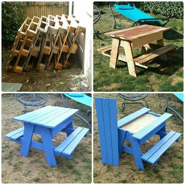 With warm weather condition comes ample chance to outdoor activities 17 Cute Upcycled Pallet Projects for Kids Outdoor Fun