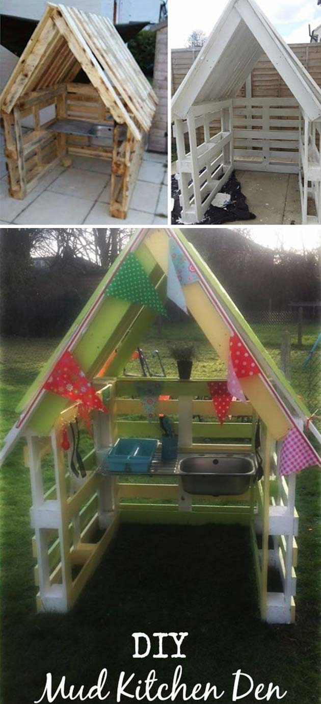 With warm weather condition comes ample chance to outdoor activities 17 Cute Upcycled Pallet Projects for Kids Outdoor Fun