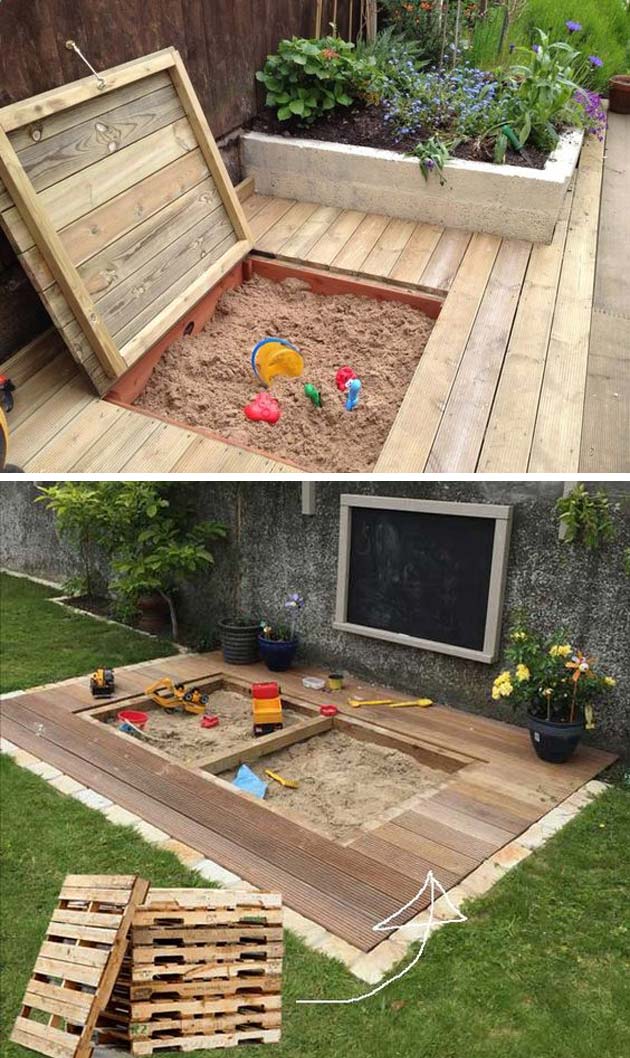 projects pallet outdoor kids cute fun upcycled decor leave