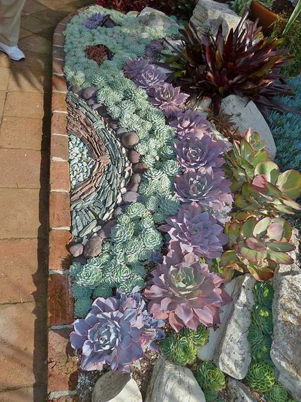 For those people who living inwards dry out areas xx Ideas for Creating Amazing Garden Succulent Landscapes