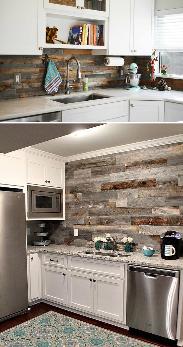 15 DIY Kitchen Decor Projects Done With Reclaimed Wood ...