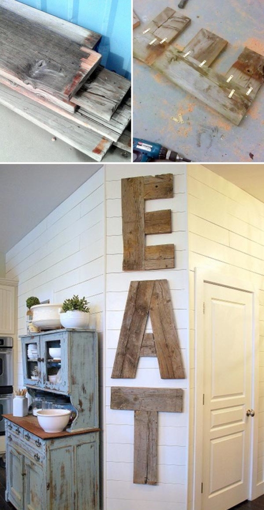 Diy Kitchen Decor Projects Done With Reclaimed Wood Proud Home Decor