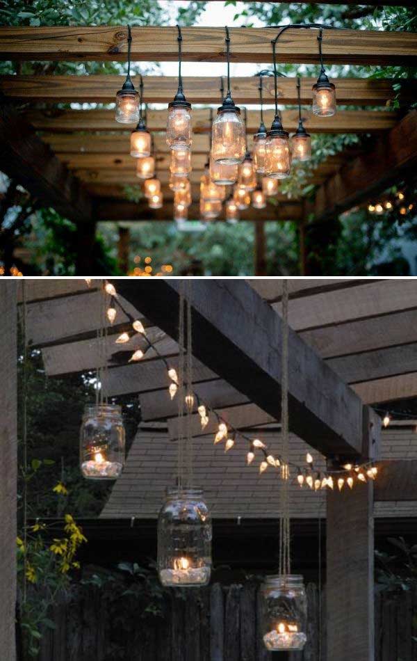  evenings are a neat fourth dimension to pass inward your patio or yard The Best 21 DIY Lighting Ideas for Summer Patio as well as Yard