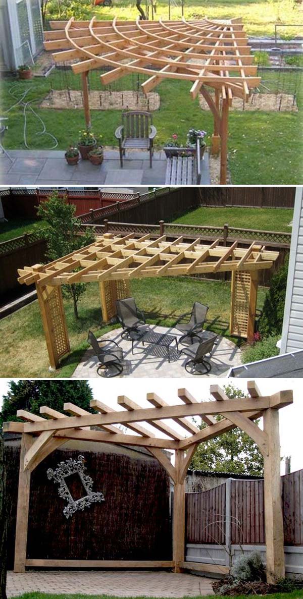 There is zippo amend than enjoying inward the backyard or patio The Best 23 Pergola Projects Provide Enjoyable Yard or Garden Stay