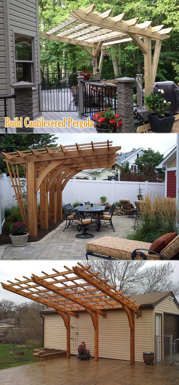 There is zippo amend than enjoying inward the backyard or patio The Best 23 Pergola Projects Provide Enjoyable Yard or Garden Stay