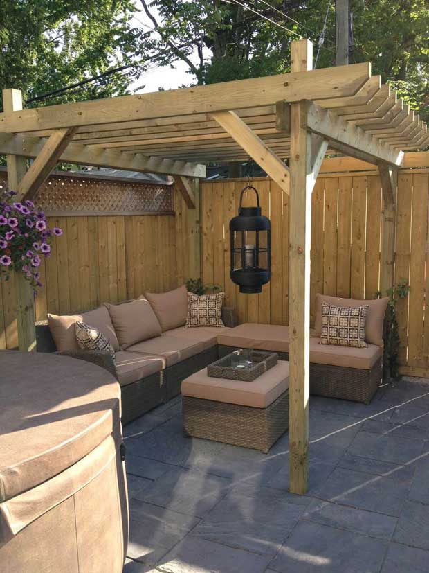 There is zippo amend than enjoying inward the backyard or patio The Best 23 Pergola Projects Provide Enjoyable Yard or Garden Stay