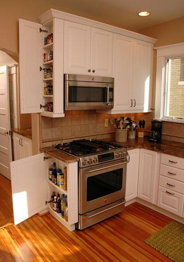 Top 26 Awesome Ideas to Use Narrow or Dead Space in Kitchen - Proud