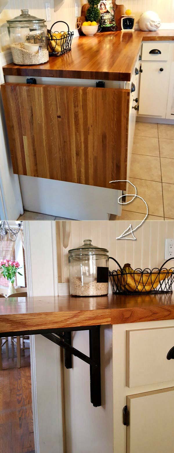 Top 26 Awesome Ideas to Use Narrow or Dead Space in Kitchen