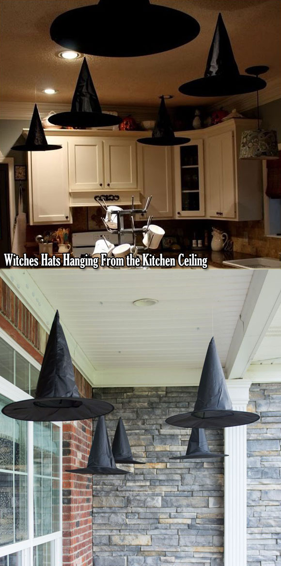 The kitchen should non live but a messy infinite  xv Cool Ideas to Decorate a Spooky Halloween Kitchen