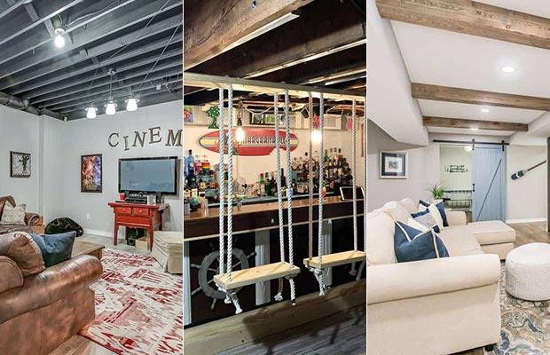 Best 24 Low Basement Ceiling Ideas, Magic Wall Basement Ideas For Living Room