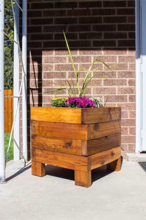 homemade flower boxes